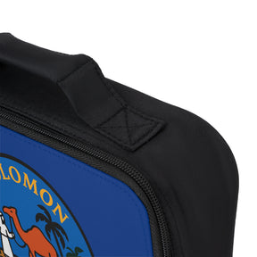 Queen of the South Lunch Bag - Blue Fully Insulated Zipper Closure - Bricks Masons
