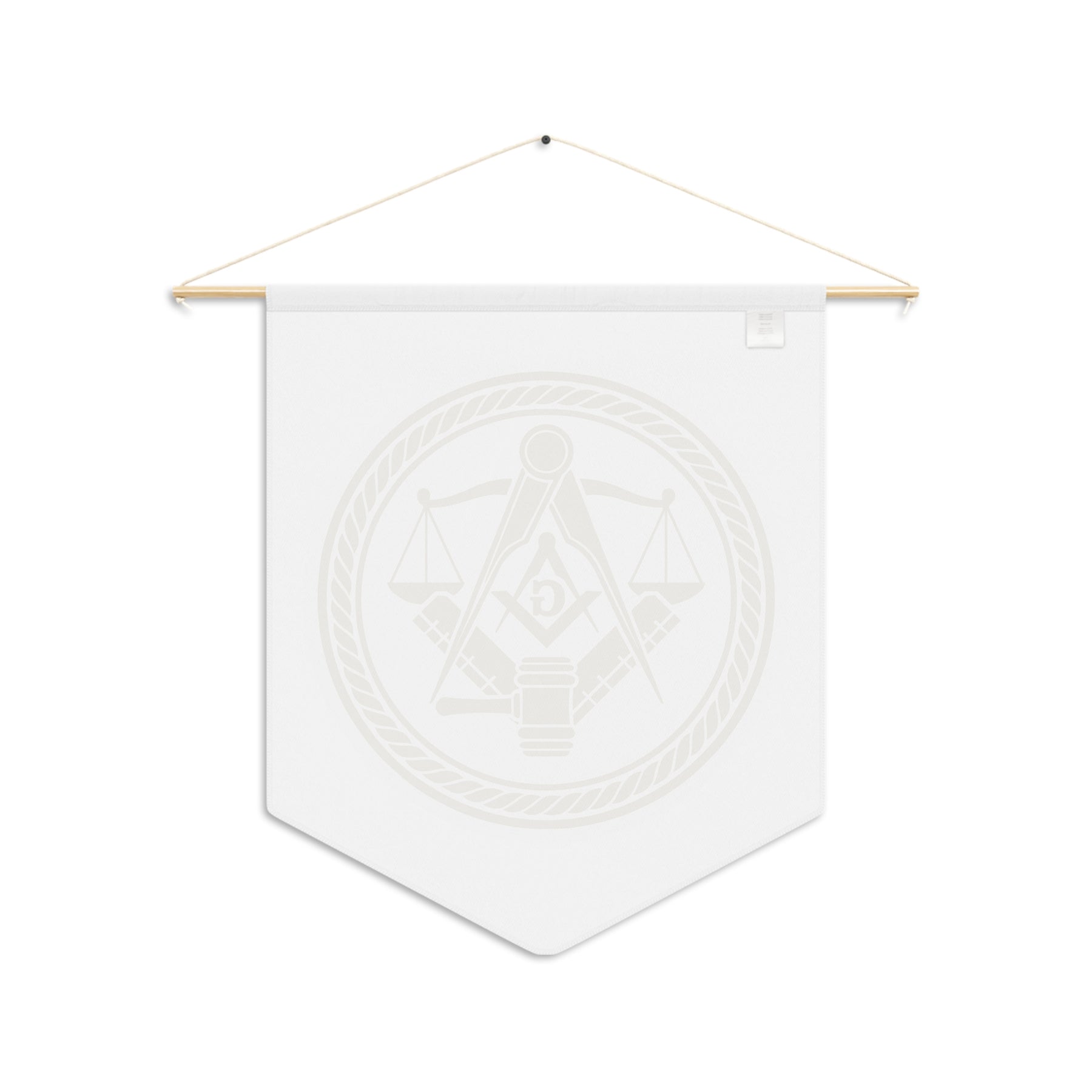 Master Mason Blue Lodge Pennant - Symbol of Justice and Moral Leadership - Bricks Masons