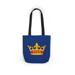 PYCH Tote Bag - Printed Blue Polyester - Bricks Masons