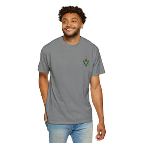 Allied Masonic Degrees T-Shirt - Cotton Garment-Dyed Tee Various Colors - Bricks Masons