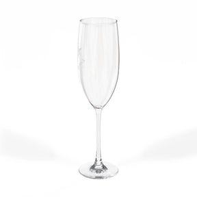 Master Mason Blue Lodge Champagne Flute - Square & Compass G with Personalization