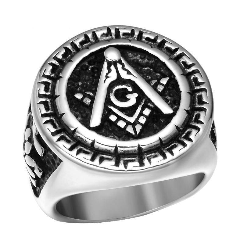 16th Degree Scottish Rite Ring - Round Rose Croix [Multiple Colors] - Bricks Masons