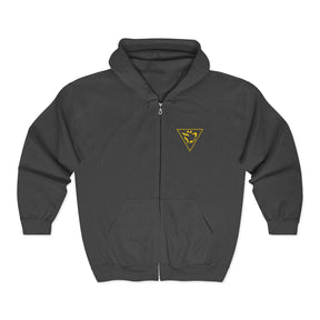 Grand Tiler of Solomon Hoodie - Everyday Wear Zip Up Jacket - Bricks Masons