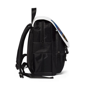 Queen of the South Backpack - White & Blue With Multiple Compartments - Bricks Masons