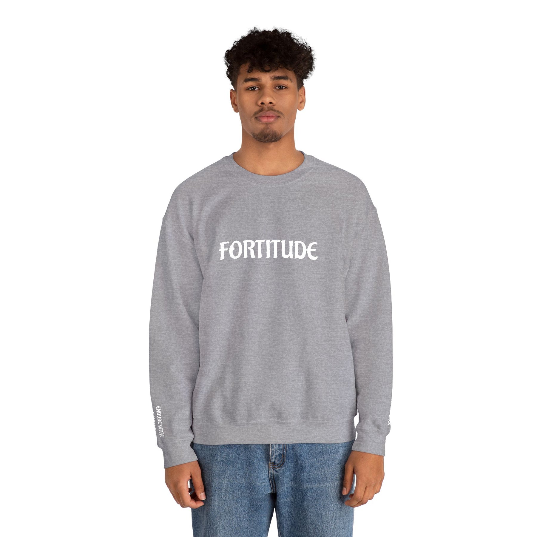 Master Mason Blue Lodge Sweatshirt - Fortitude Endure with Courage Square & Compass - Bricks Masons