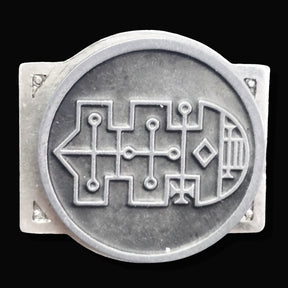 Demon Ring 40 COUNT RAUM 72 Demons Lesser Key of Solomon Goetia In Silver 2.2 cm x 1.8 cm 18 Gr Art 1818 - Bricks Masons