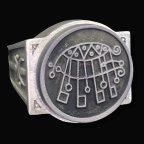 Ancient Israel Ring - Key of Solomon COUNT BIFRONS - Bricks Masons