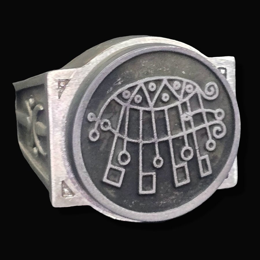 Ancient Israel Ring - Key of Solomon COUNT BIFRONS - Bricks Masons