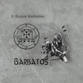 Demon Pendant 08 DUKE BARBATOS and Secret Seal of Solomon 72 Demons Lesser Key of Solomon Goetia In Silver 3 x 2.5 cm 12 Gr Art 1867 - Bricks Masons