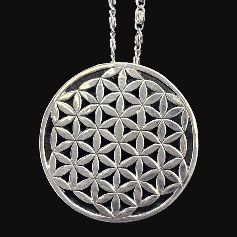 Kabbalah Flower of Life Pendant in Silver 4 cm 13 g Art 189 - Bricks Masons