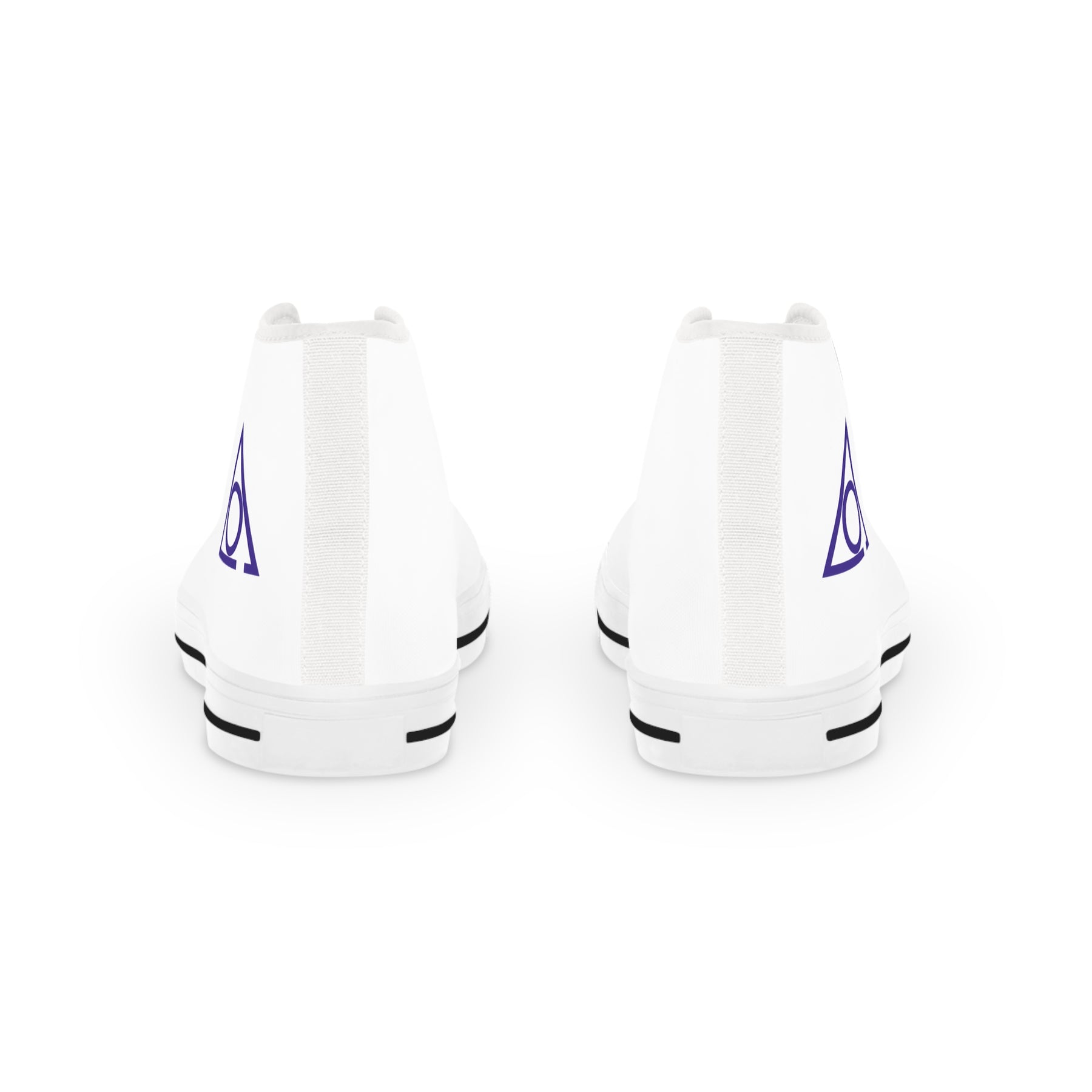 LOCOP Sneaker - High Top Black & White Purple Emblem - Bricks Masons