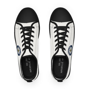 Master Mason Blue Lodge Sneaker - Low Top Sneaker Black & White Traveling Mason - Bricks Masons