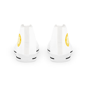 Order of the Golden Circle Sneaker - High Top Black & White Sole - Bricks Masons