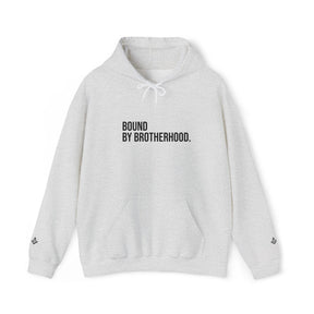 Master Mason Blue Lodge Sweatshirt - Bound By Brotherhood with Square & Compass G Embroidery - Bricks Masons