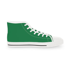 Knight Masons Sneaker - High Top Black & White Green Canvas - Bricks Masons