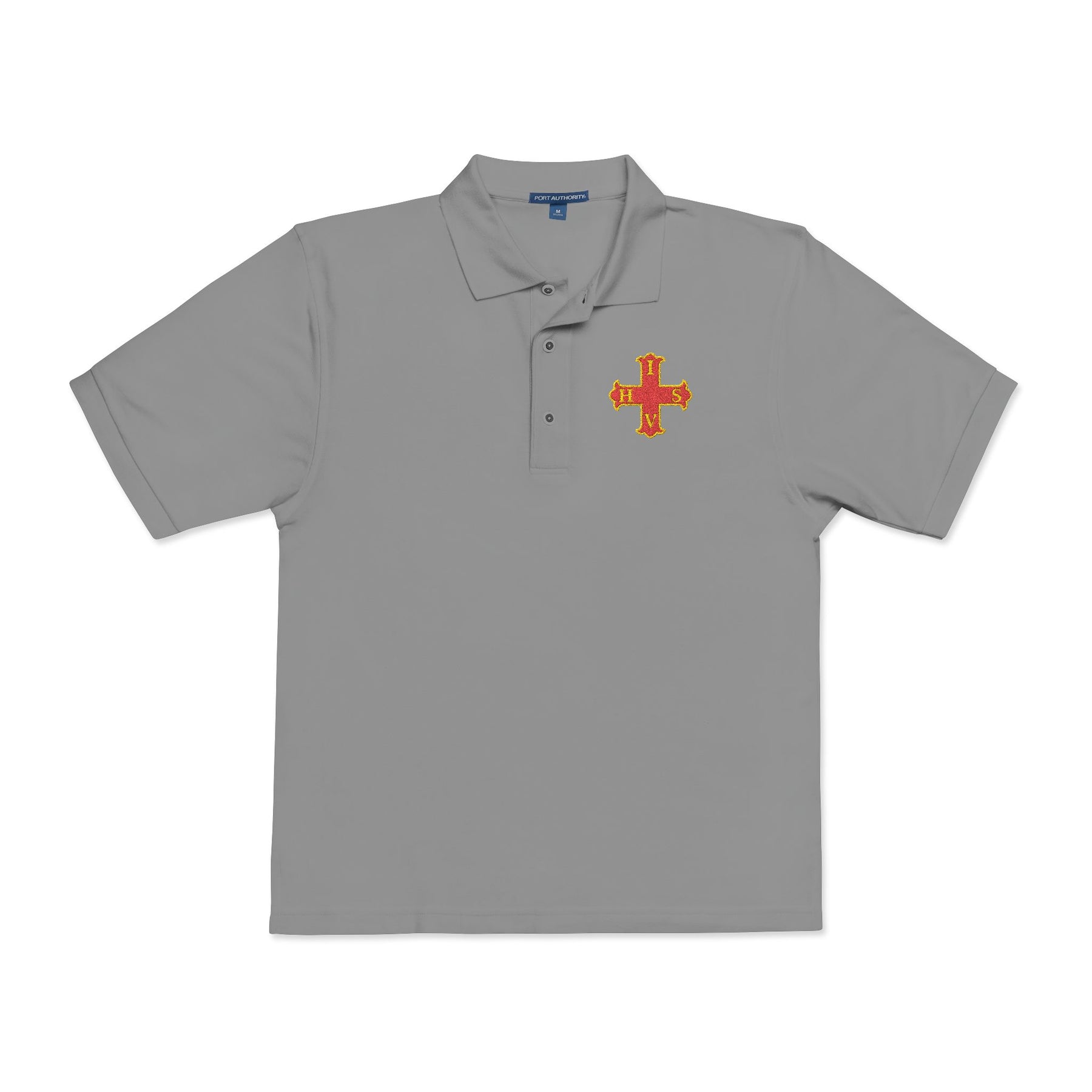 Red Cross of Constantine Polo Shirt - Embroidered Emblem Various Colors - Bricks Masons