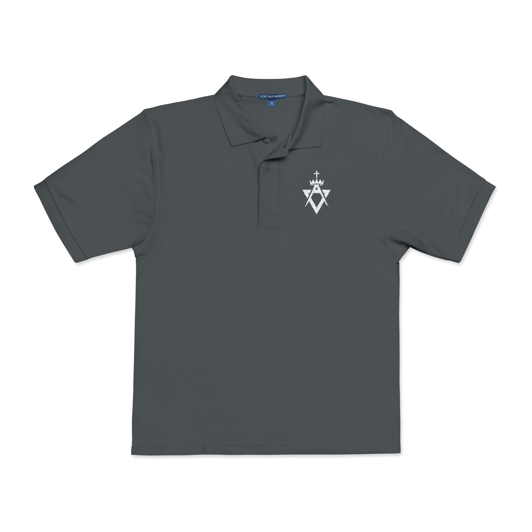 Allied Masonic Degrees Polo Shirt - Embroidered White AMD Emblem Various Colors - Bricks Masons