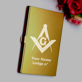 Master Mason Blue Lodge Business Card Holder - Various Colors