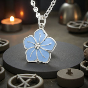 Masonic Forget-Me-Not Flower Pendant 2 cm in Silver 3 g Art 306 - Bricks Masons