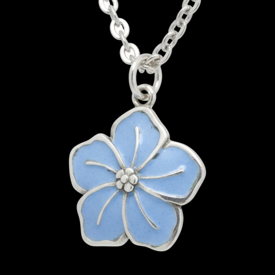 Masonic Forget-Me-Not Flower Pendant 2 cm in Silver 3 g Art 306 - Bricks Masons