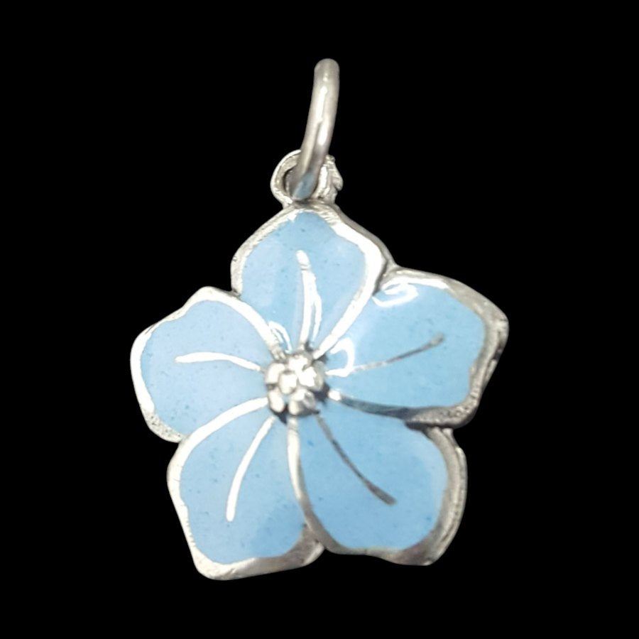 Masonic Forget-Me-Not Flower Pendant 2 cm in Silver 3 g Art 306 - Bricks Masons