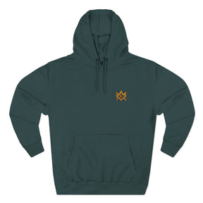 Master Mason Blue Lodge Hoodie - Three-Panel Fleece Signature Chest Stitch - Bricks Masons