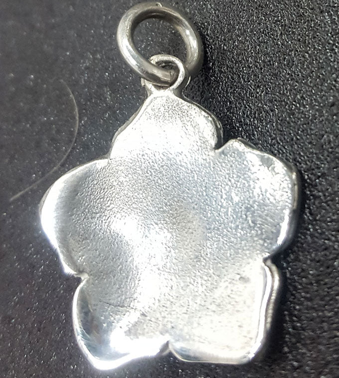 Masonic Forget-Me-Not Flower Pendant 2 cm in Silver 3 g Art 306 - Bricks Masons