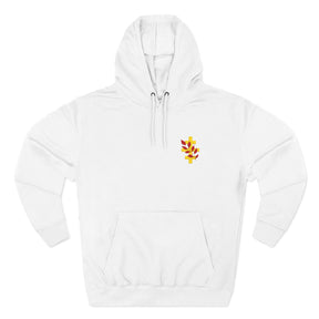Red Branch of Eri Hoodie - Embroidered Chest Design - Bricks Masons