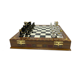 33rd Degree Scottish Rite Chess Set - Wings Up 16.5" (42cm) - Bricks Masons