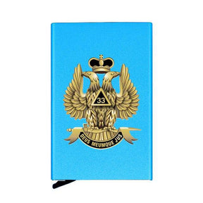33rd Degree Scottish Rite Wallet - Automatic Pop-up Credit Card - Bricks Masons