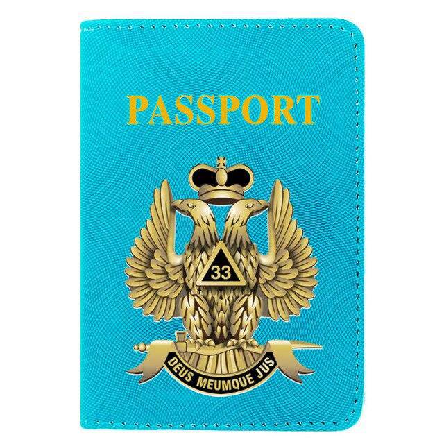 33rd Degree Scottish Rite Wallet - Passport & Credit Card Holder - Bricks Masons