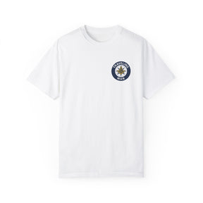 Master Mason Blue Lodge T-Shirt - Traveling Mason Garment-Dyed Tee - Bricks Masons