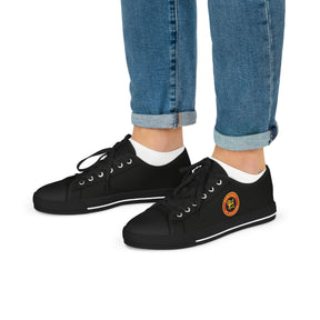 Heroines of Jericho Sneaker - Low Top Sneaker Black & White Colorful Emblem - Bricks Masons