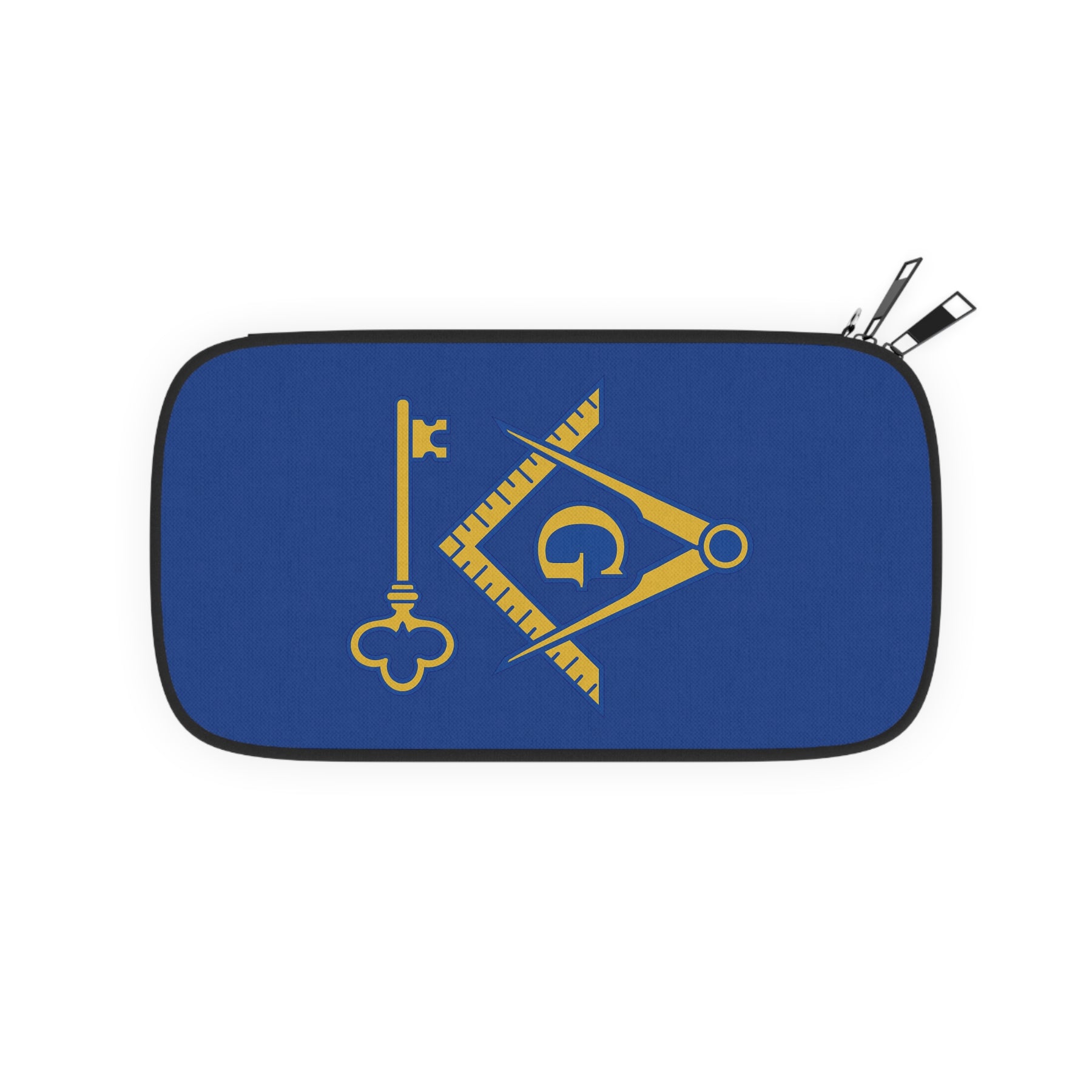 International Masons Passport Wallet - Blue & Yellow With Shoulder & Wrist Strap - Bricks Masons