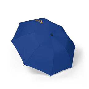 Master Mason Blue Lodge Umbrella - Blue with Gold Square & Compass G