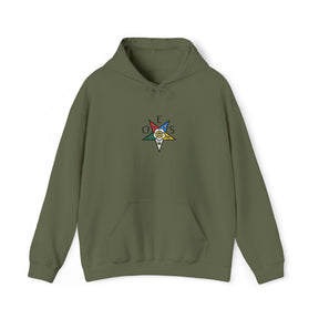 OES Hoodie - Soft Cotton Poly Blend Embroidered Chest - Bricks Masons