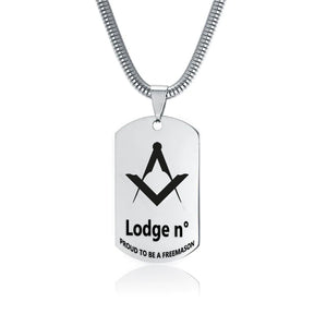 Master Mason Blue Lodge Necklace - (Various Colors) - Bricks Masons