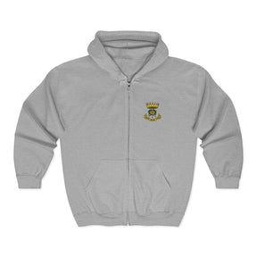 Rose of Seven Seals Hoodie - Zip Up Jacket Chest and Back Embroidery - Bricks Masons
