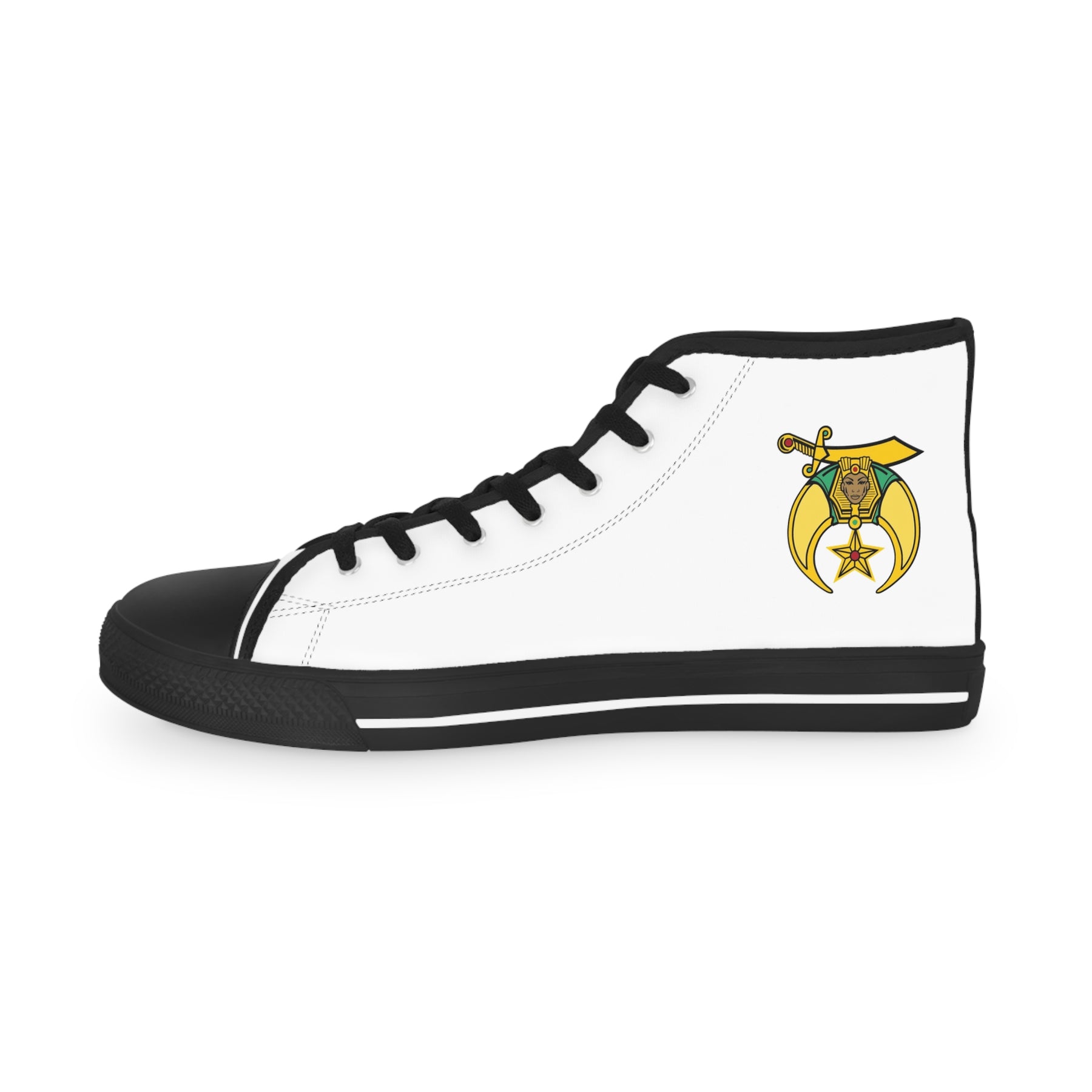 Daughters of Sphinx Sneaker - High Top Black & White - Bricks Masons