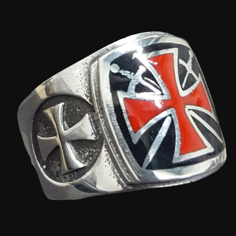 Templar Cross Ring in Silver 1.6 x 1.6 cm 18 g Art 425 - Bricks Masons