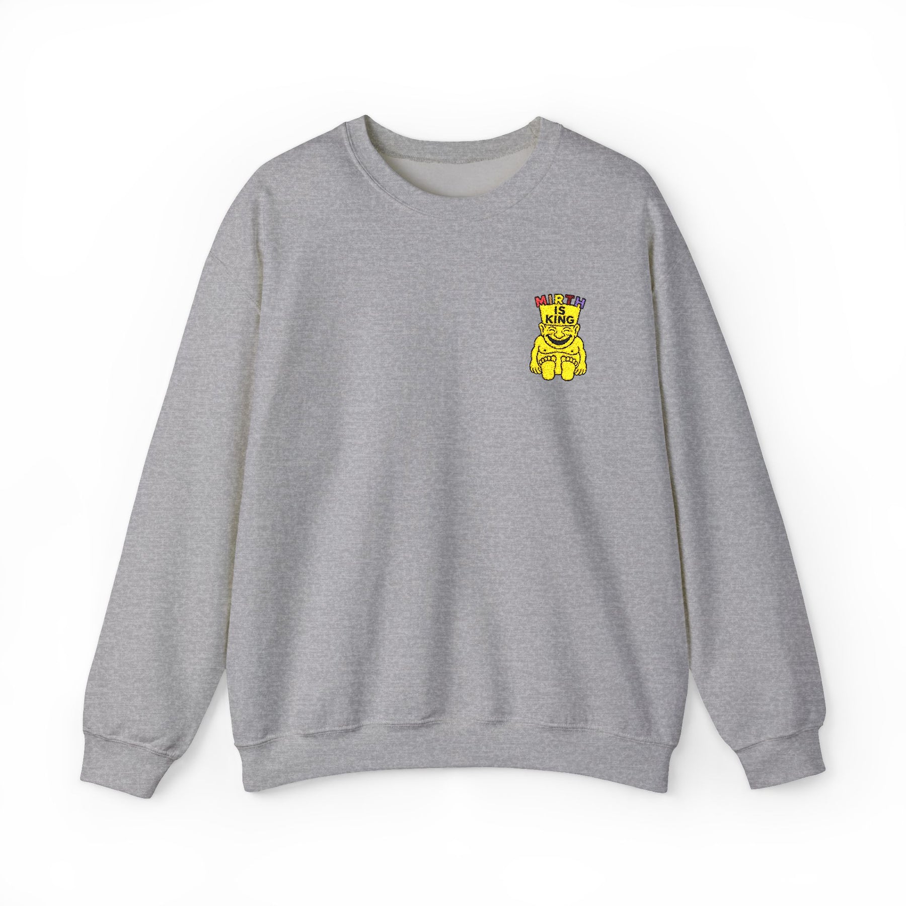 Royal Order of Jesters Sweatshirt - Crewneck Embroidered Front Motif - Bricks Masons