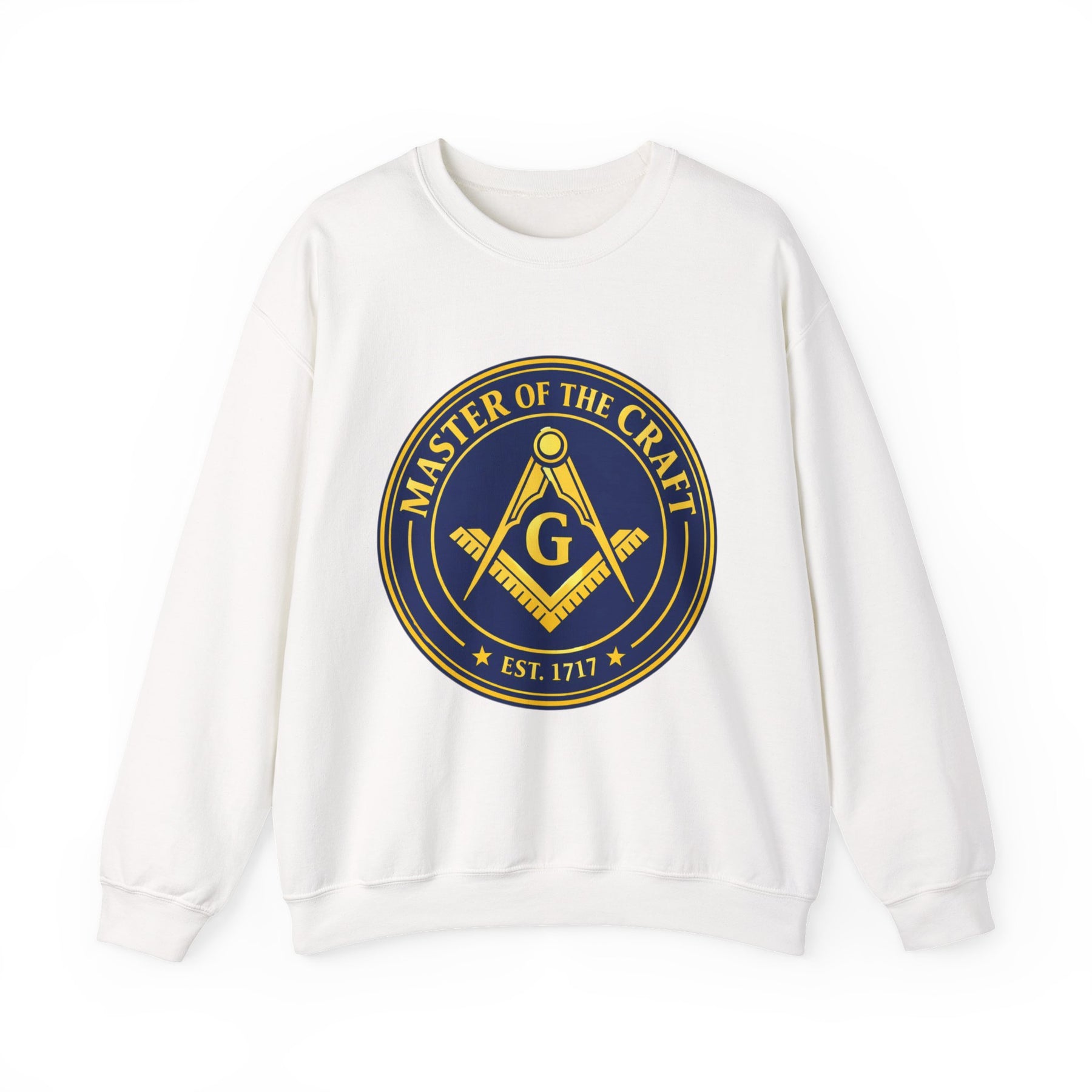 Master Mason Blue Lodge Sweatshirt - Square & Compasses with G Master of The Craft