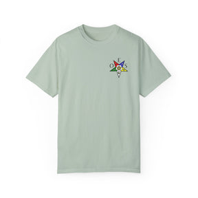 OES T-Shirt - Garment-Dyed Tee OES Star Various Colors - Bricks Masons