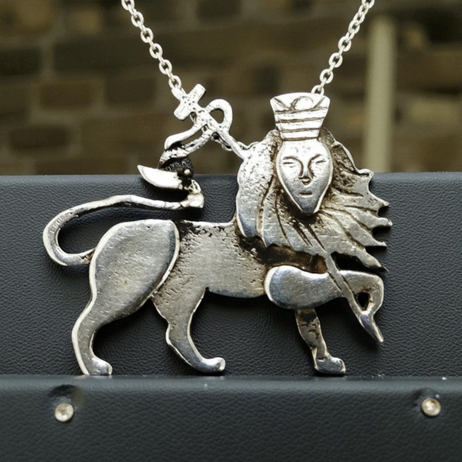 Rastafari Leon Judah Pendant In Silver 4 X 2 Cm 4 Gr Art 499 - Bricks Masons