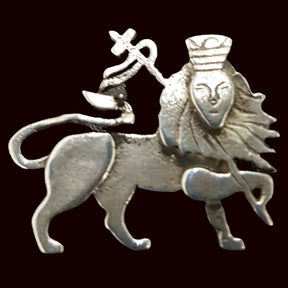 Rastafari Leon Judah Pendant In Silver 4 X 2 Cm 4 Gr Art 499 - Bricks Masons