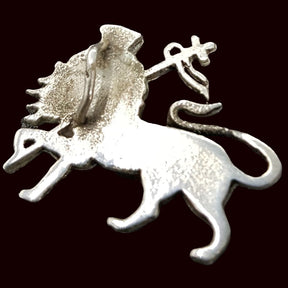 Rastafari Leon Judah Pendant In Silver 4 X 2 Cm 4 Gr Art 499 - Bricks Masons