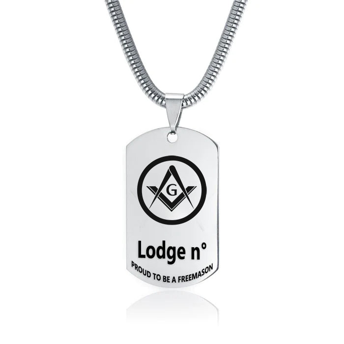 Master Mason Blue Lodge Necklace - (Various Colors) - Bricks Masons