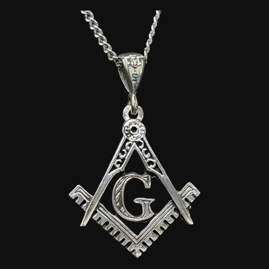 Masonic Pendant Master Degree in 925 Silver 2.5 cm 4.5 gr Art 52 - Bricks Masons