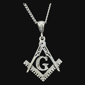 Masonic Pendant Master Degree in 925 Silver 2.5 cm 4.5 gr Art 52 - Bricks Masons