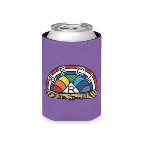 International Order of The Rainbow For Girls Can Cooler - Purple With Colorful Emblem - Bricks Masons